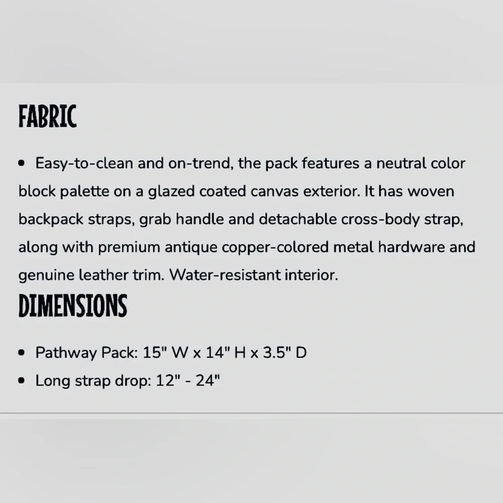 💥Petunia Pickle Bottom Pathway Pack Natural Canvas Navy Diaper Bag💥